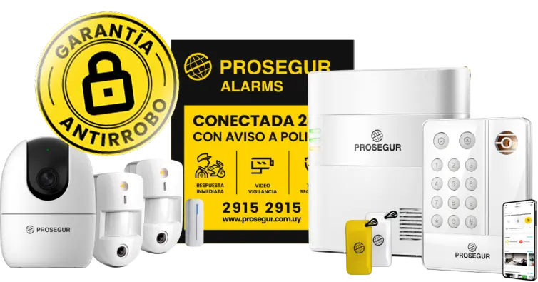 Elementos de la alarma Prosegur Uruguay
