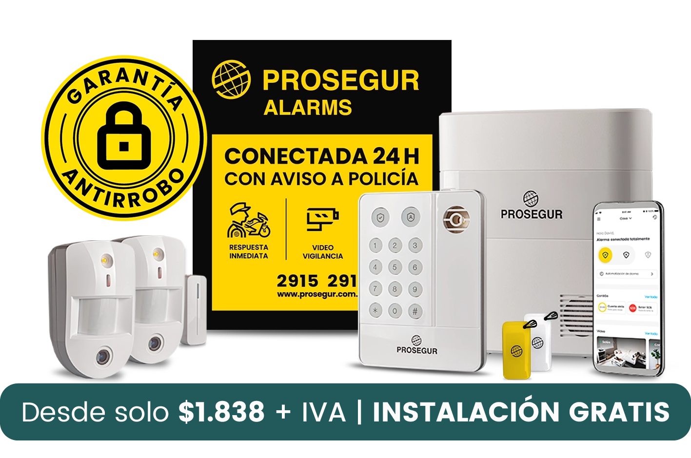 Kit Prosegur Alarmas Uruguay